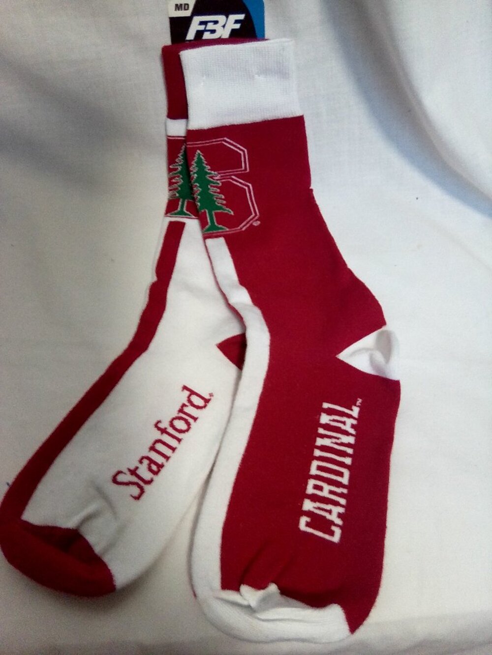 FBF Originals Stanford Cardinals socks Medium NWT